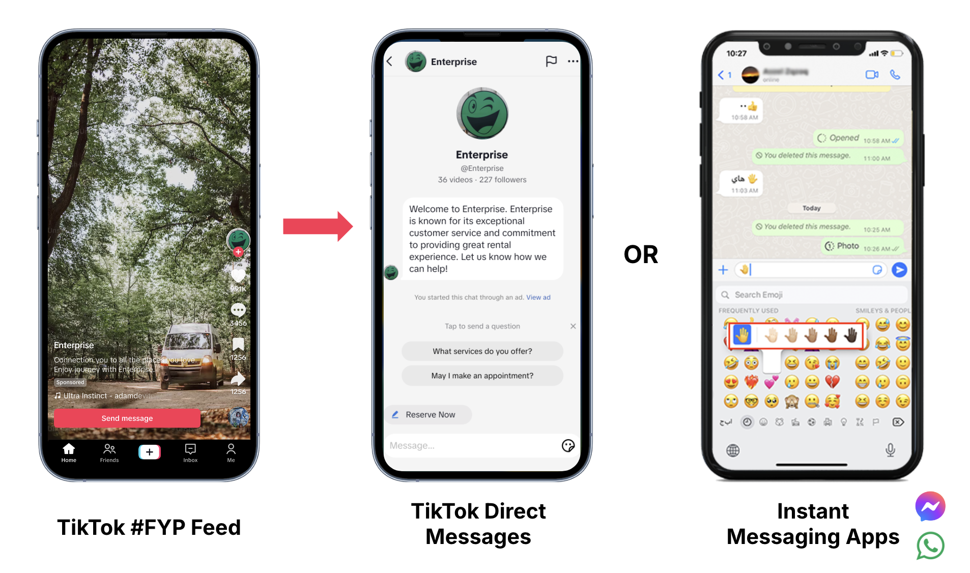 Messaging Ads - demo image