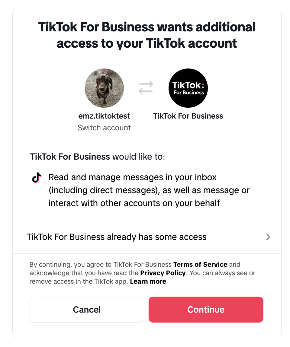 Edit message settings TTAM - JPEG 2