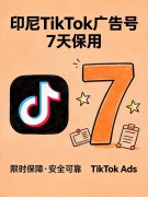 印尼TikTok广告账号现货 2026